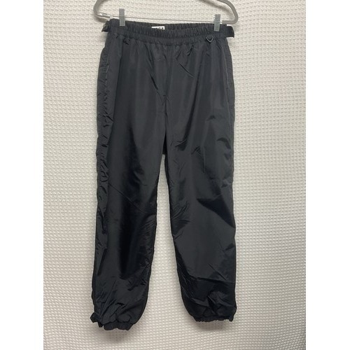 Vtg Columbia Black Pull On Adj Waist Ankle Rain Wind Pants Women Large Sri Lanka